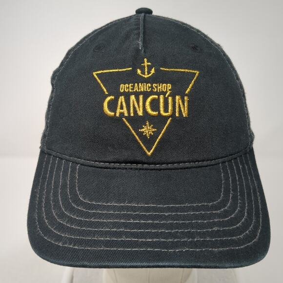 Oceanic Shop Cancun Slideback 5 Panel Cap Black One Size Banana Bay Headwear - Picture 2 of 9